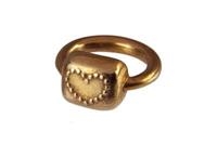 ANELLO PASSANTE CUORE  BRONZO